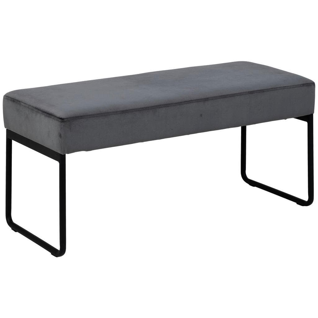 Mid.you Hockerbank Actona Xenia Dunkelgrau Textil