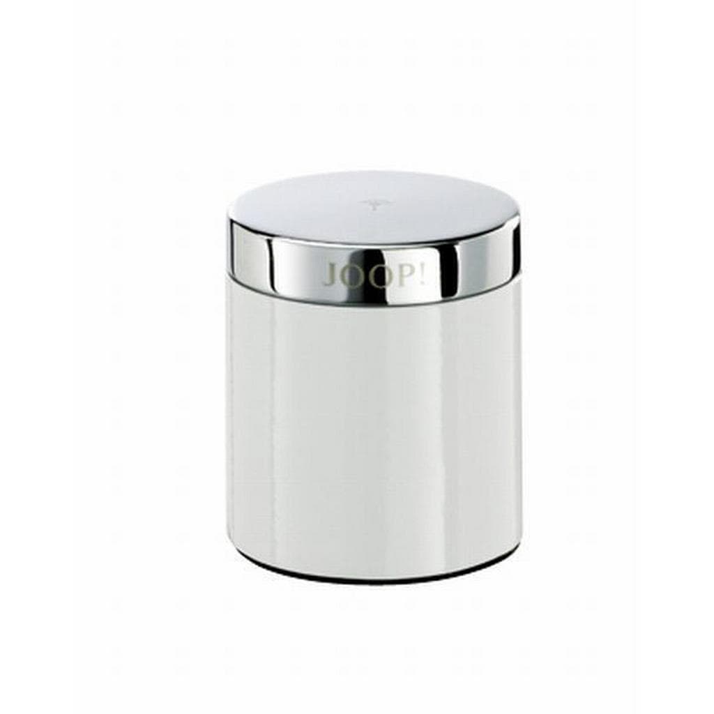 JOOP! Chromeline Mehrzweckdose Weiß mit Verchromtem Deckel