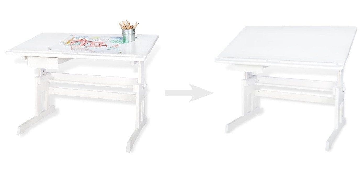 Kinderschreibtisch weiß - Made in Europe