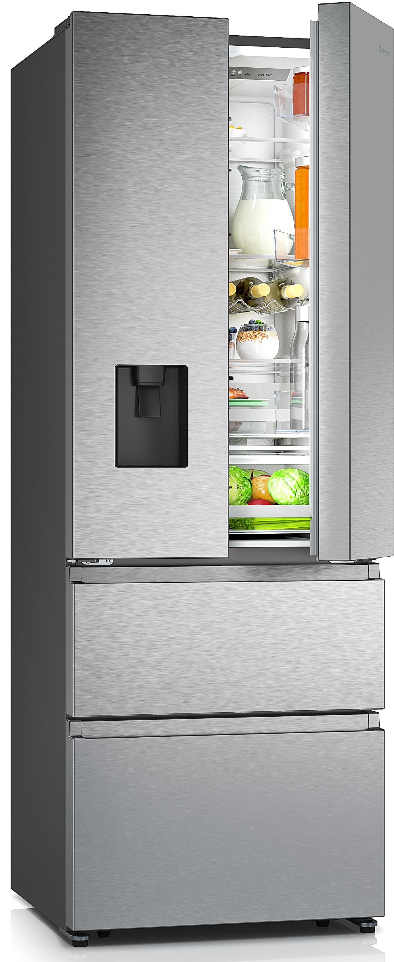 Hisense French Door RF632N4WIE Kühlschrank Silber