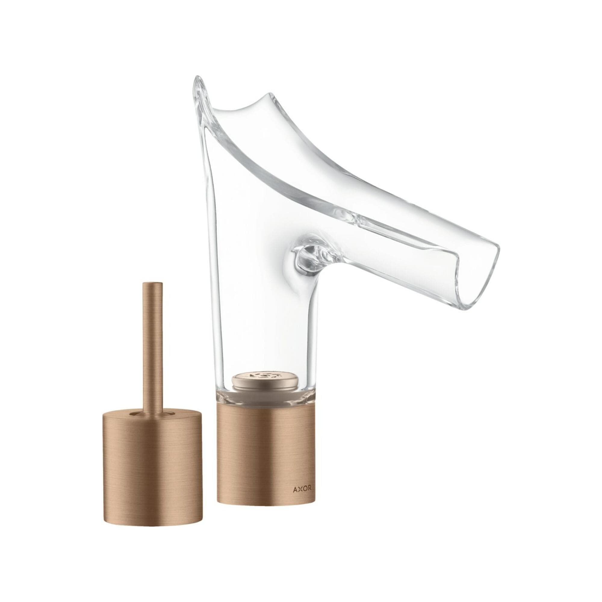 Hansgrohe 2-Loch Waschtischmischer Axor Starck V Brushed Red Gold