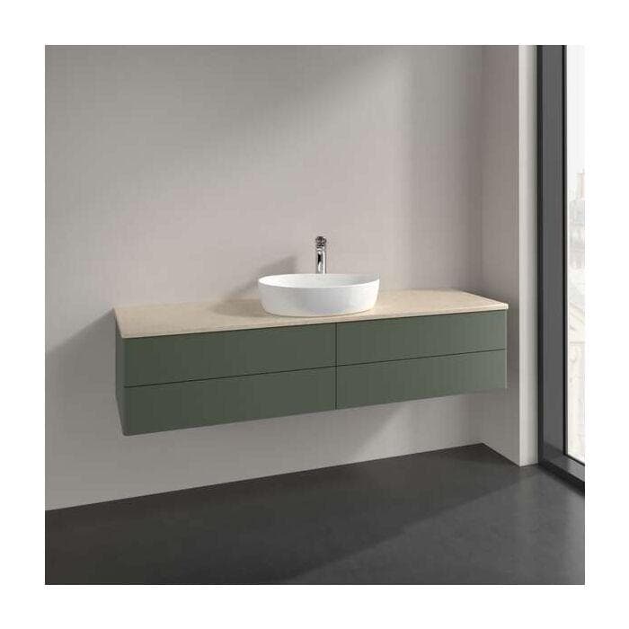 Villeroy und Boch Antao Waschtisch-Unterschrank Hahnlochbohrung Botticino Leaf Green