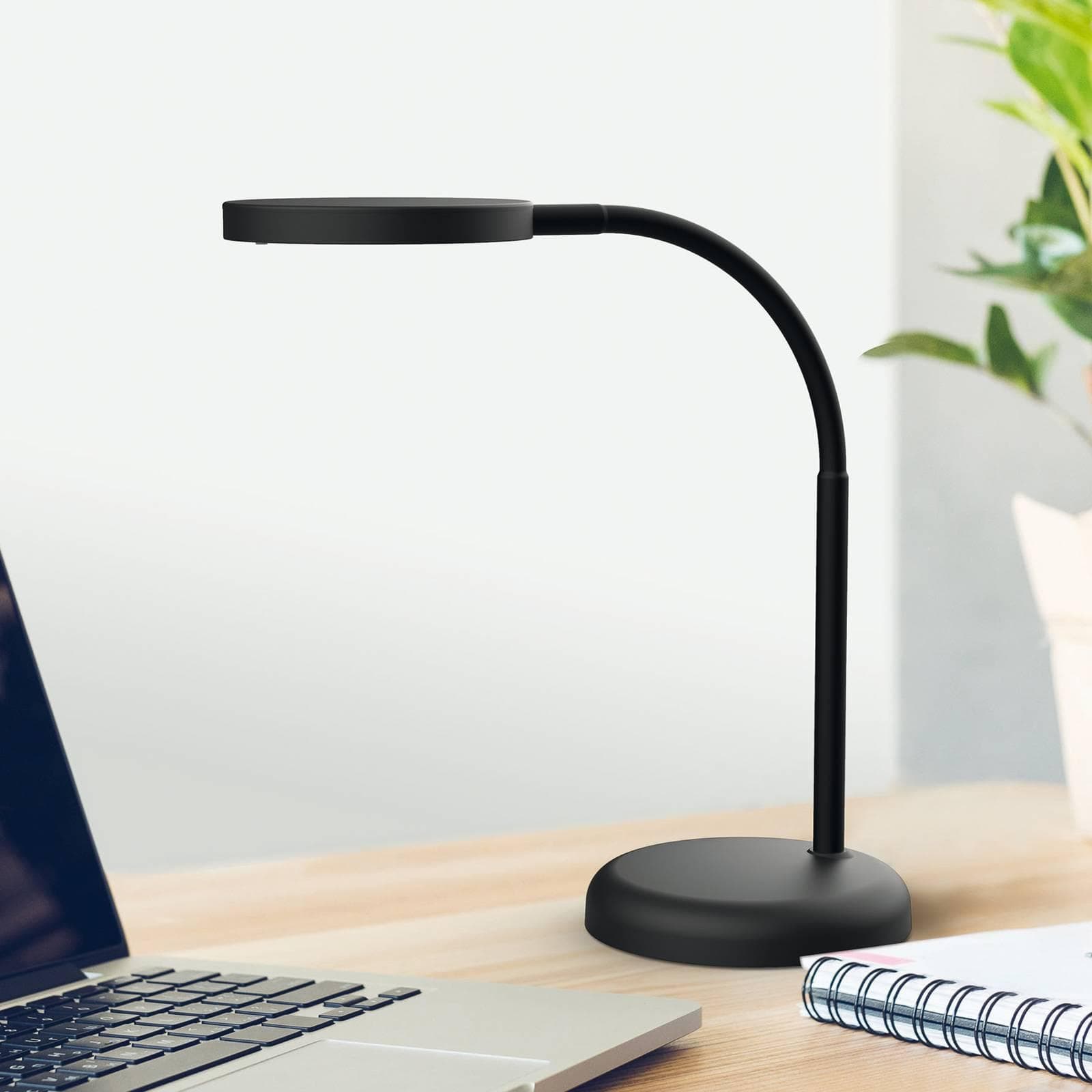 Maul MAULjoy LED-Tischlampe Schwarz - Modernes Design, Flexibler Arm