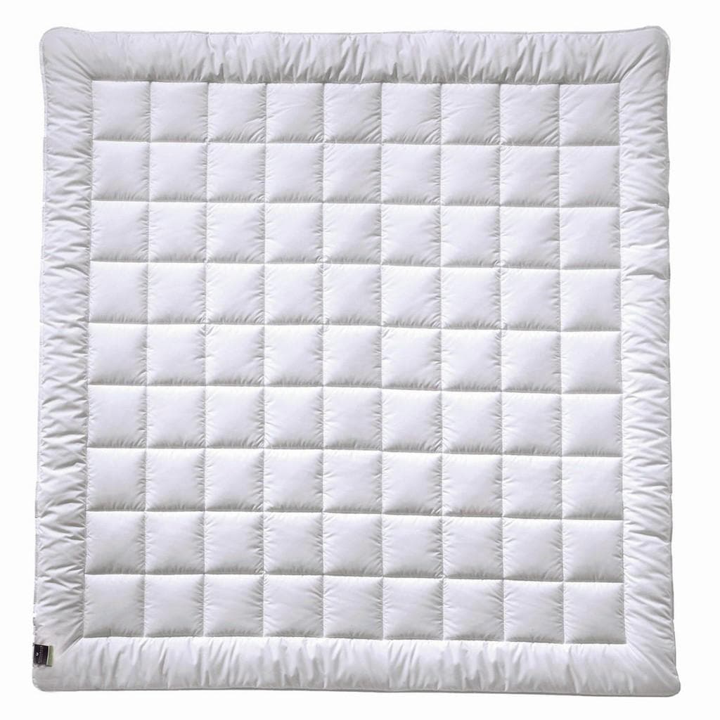 Billerbeck Ganzjahresdecke Antigua Uno Weiß Polyester 200x200 cm