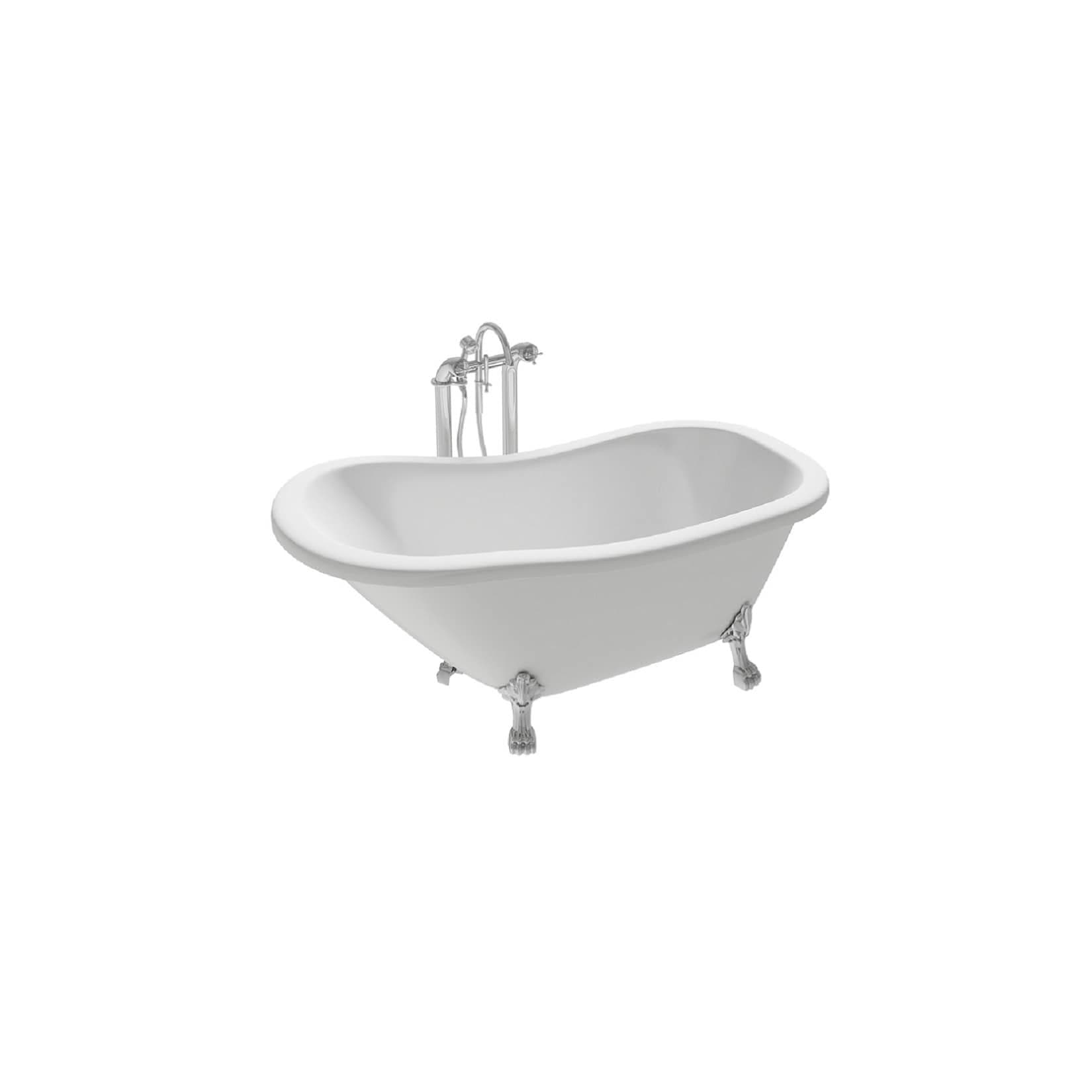 Design Badewanne QUEEN 170 x 80 cm mit Klauenfüßen von Jet-Line