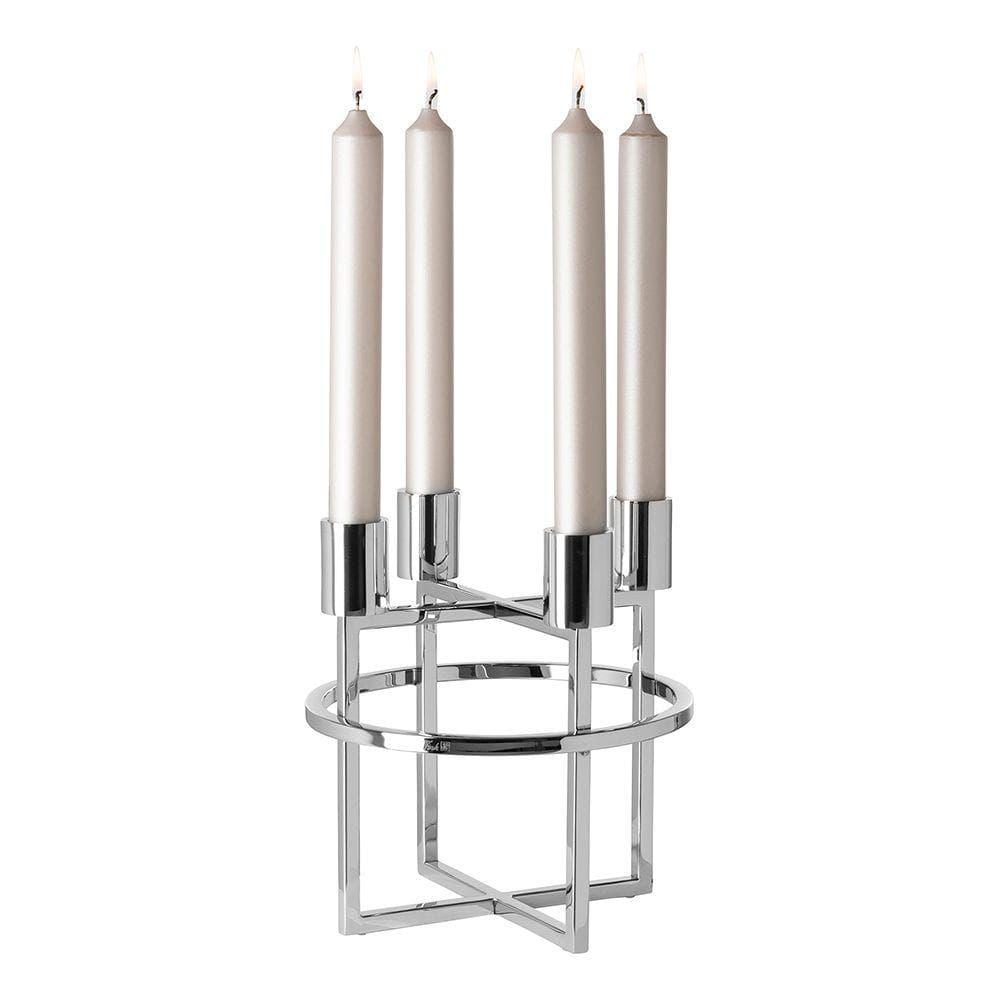 Kerzenleuchter CAPRICE Silber Aluminium Edelstahl