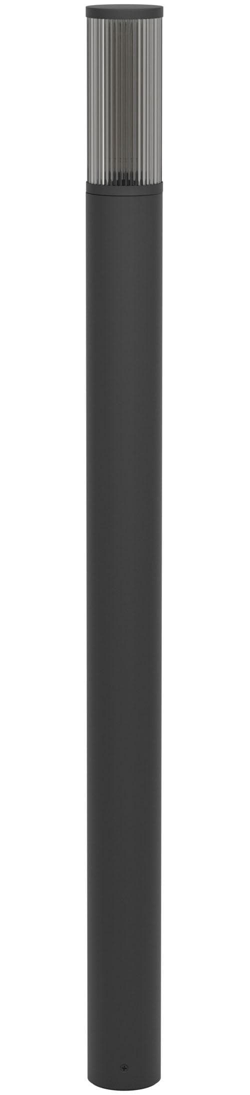 Moderne Stehlampe in Schwarz aus Aluminium und Kunststoff