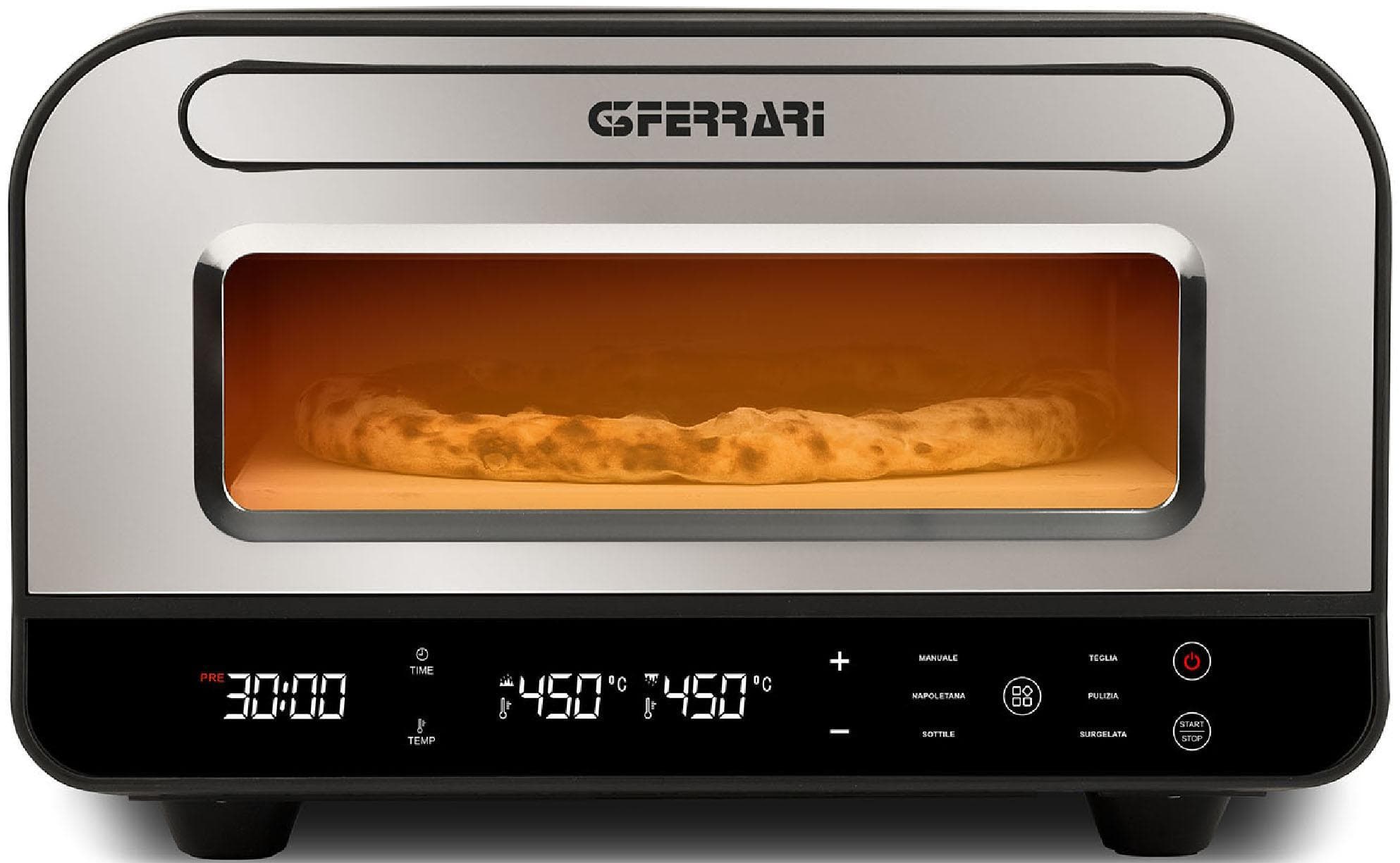 G3Ferrari Pizzaofen G10204 Pizza Pro bis 450 C Silber