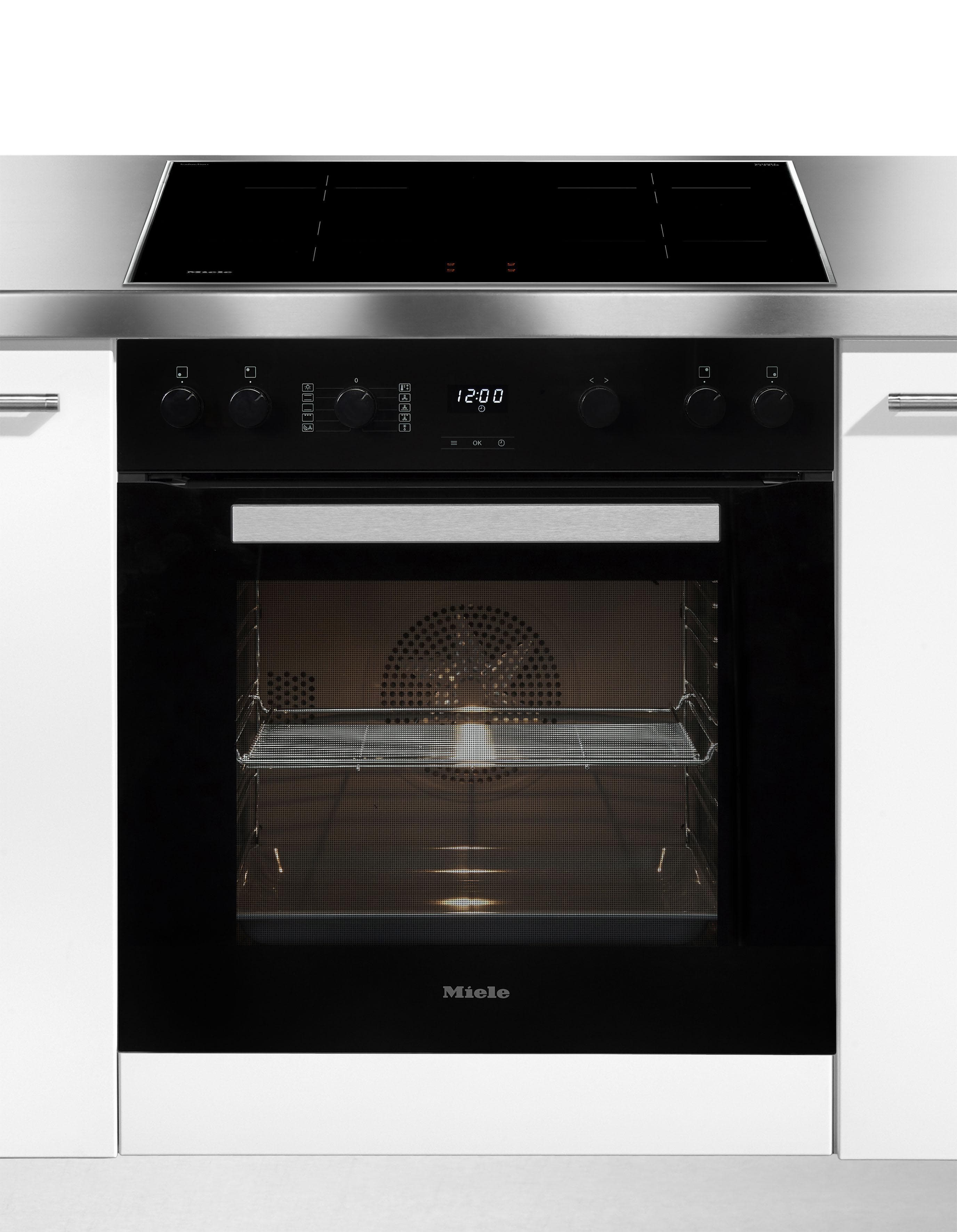 MIELE Induktions Herd-Set H 2455 I ACTIVE mit KM 7061 FR Schwarz