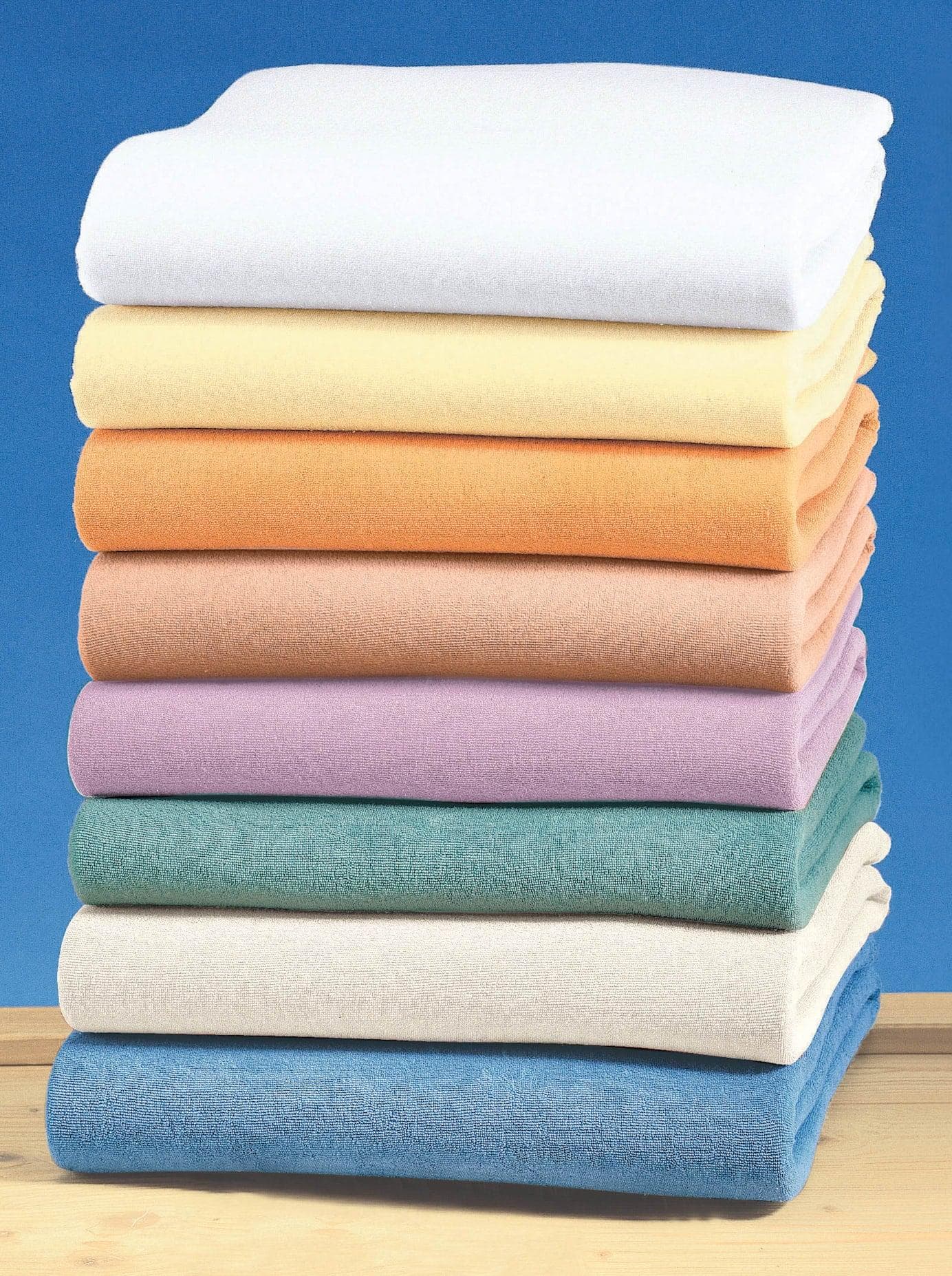 Biberna Bettlaken Orange Frottee-Stretch