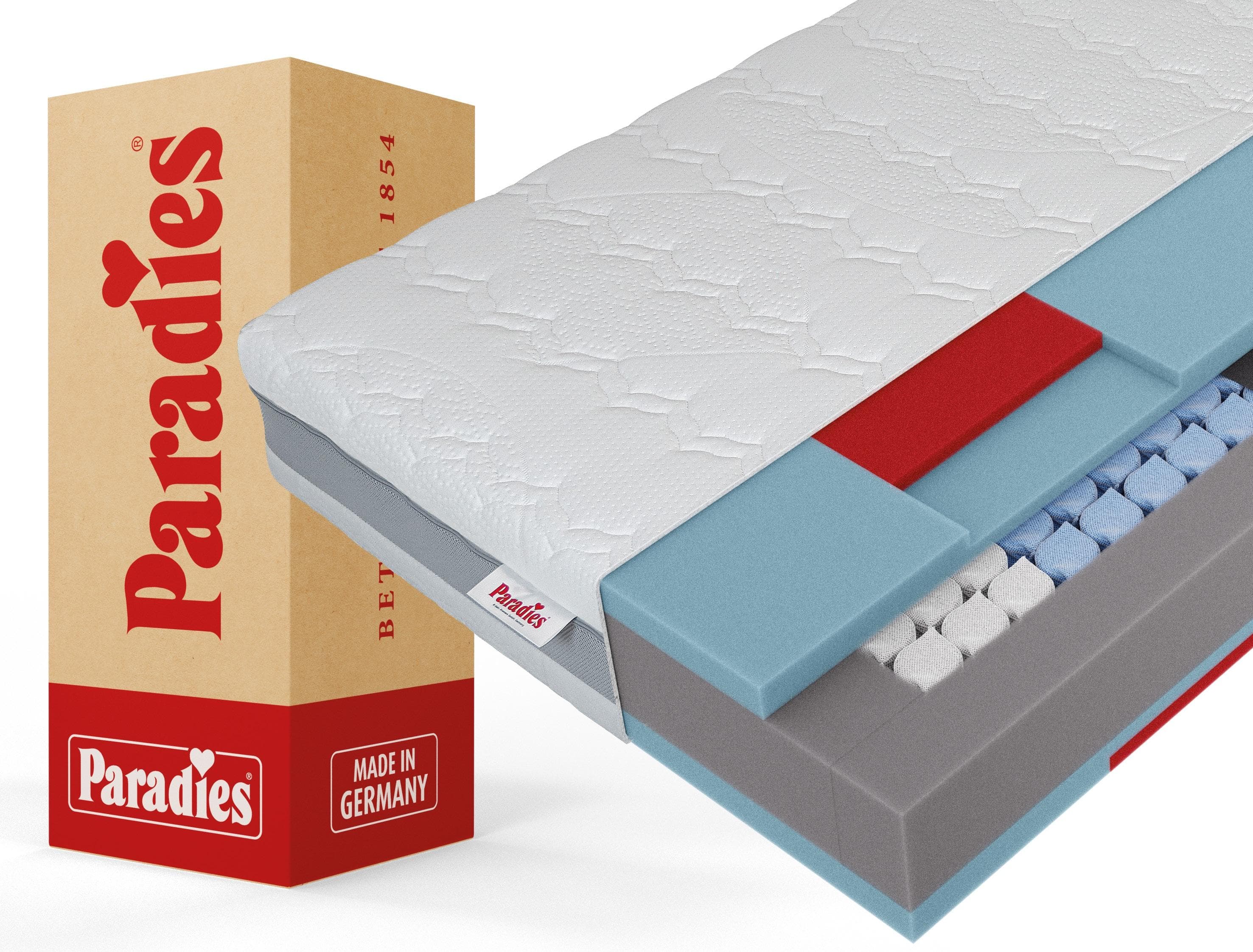 Paradies Prolife Strong XXL Taschenfederkernmatratze Weiß