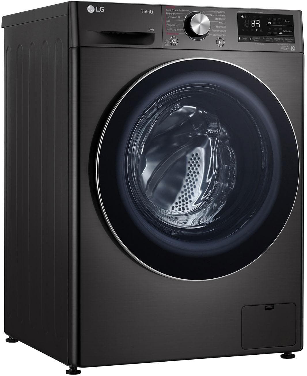 LG Waschmaschine F4WV708P2BA TurboWash Energieeffizienz A Schwarz
