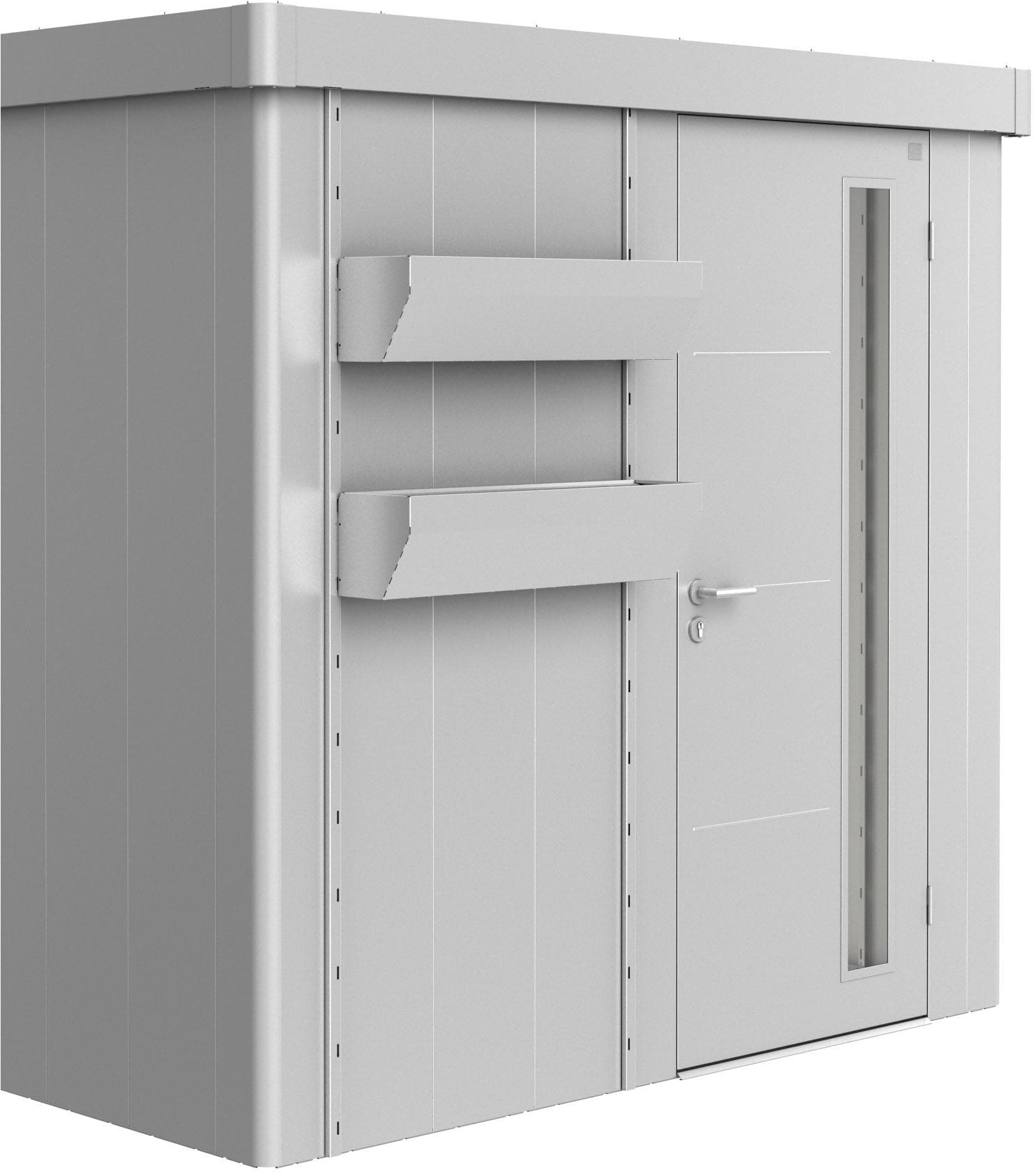 BioHort Blumenkasten FLORABOARD NEO Silber Metallic