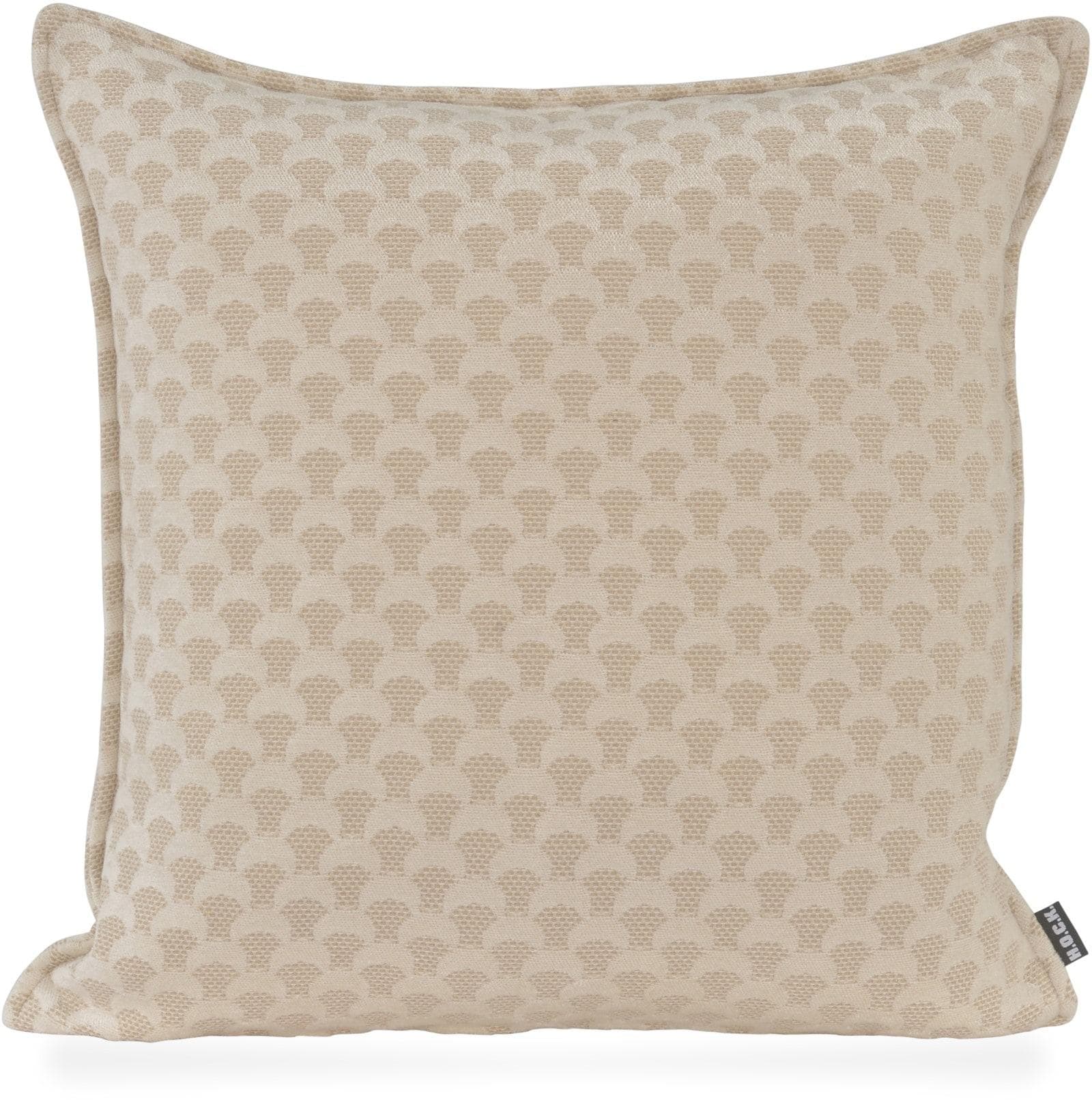 Dekokissen Amelie HOCK Weiß Beige Gemustert