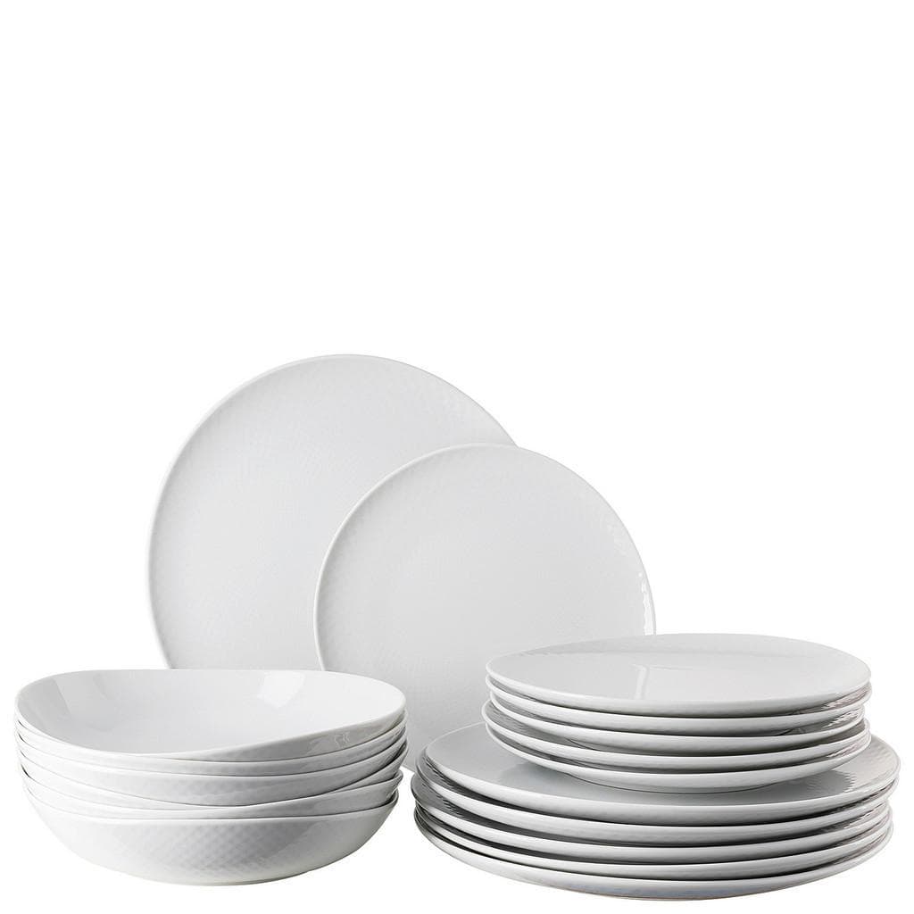 Rosenthal Kombiservice Junto Weiß 18-teilig