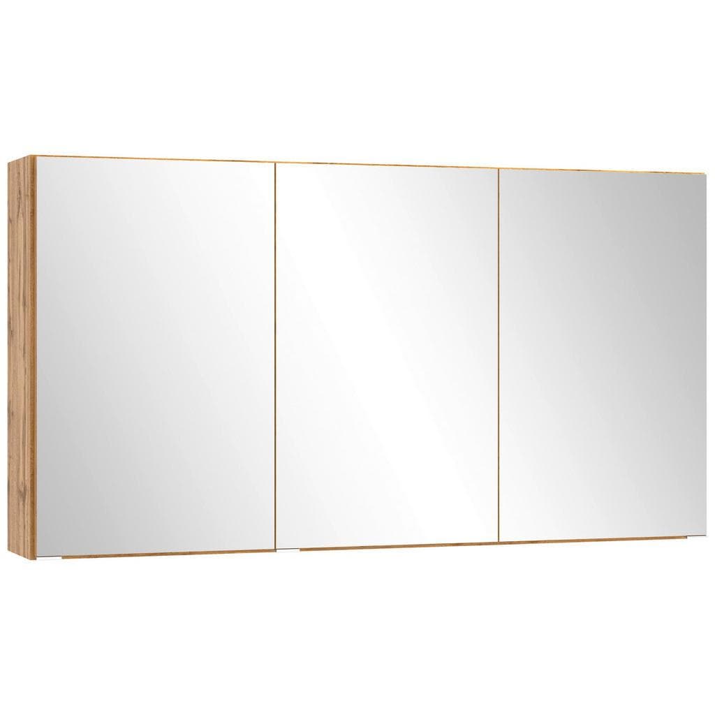 Held Spiegelschrank Eiche Wotan Glas 6 Fächer 120x64x20 cm