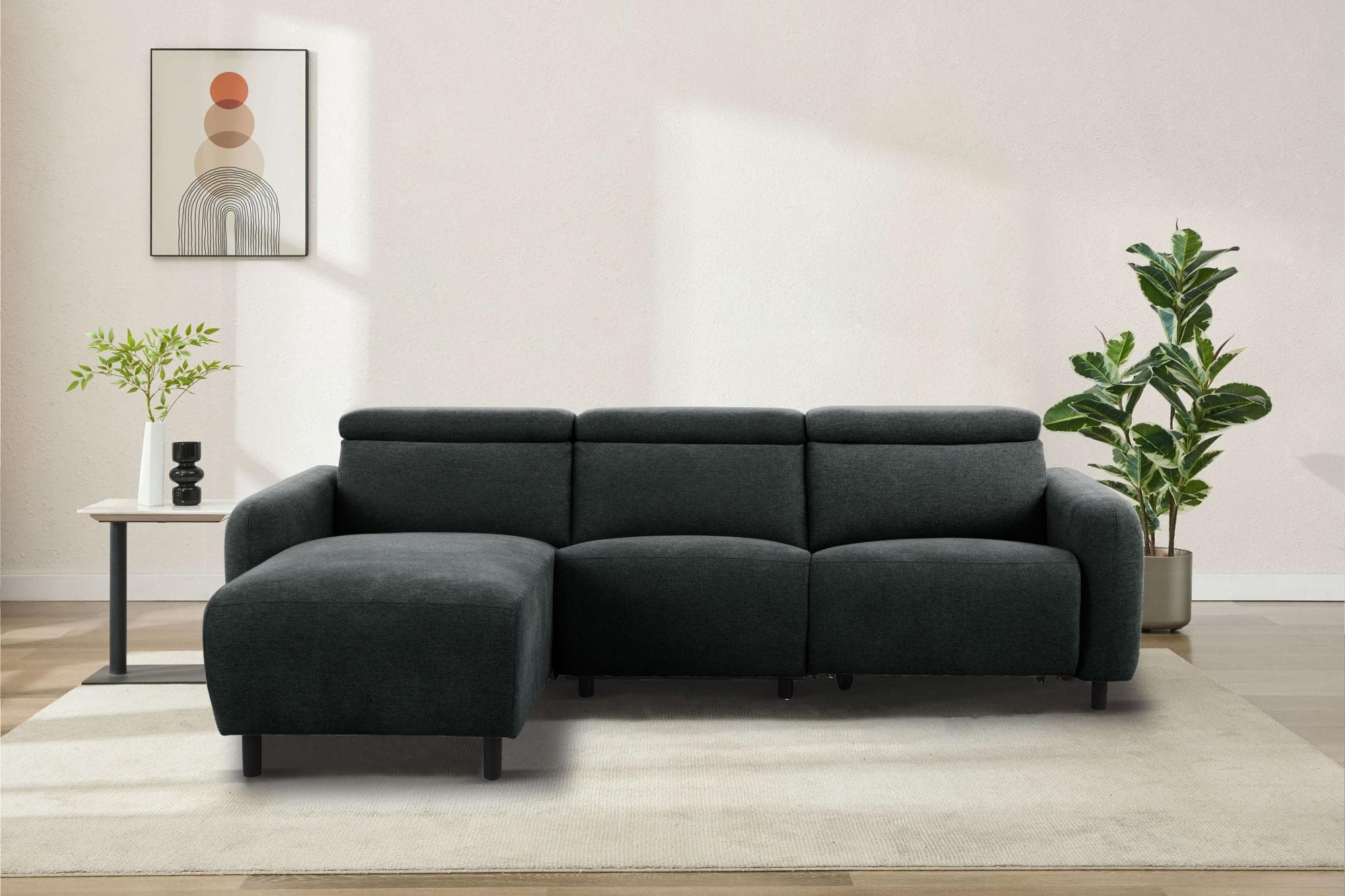 OTTO HOME Ecksofa SKAANE L-Form Anthrazit mit Relaxfunktion