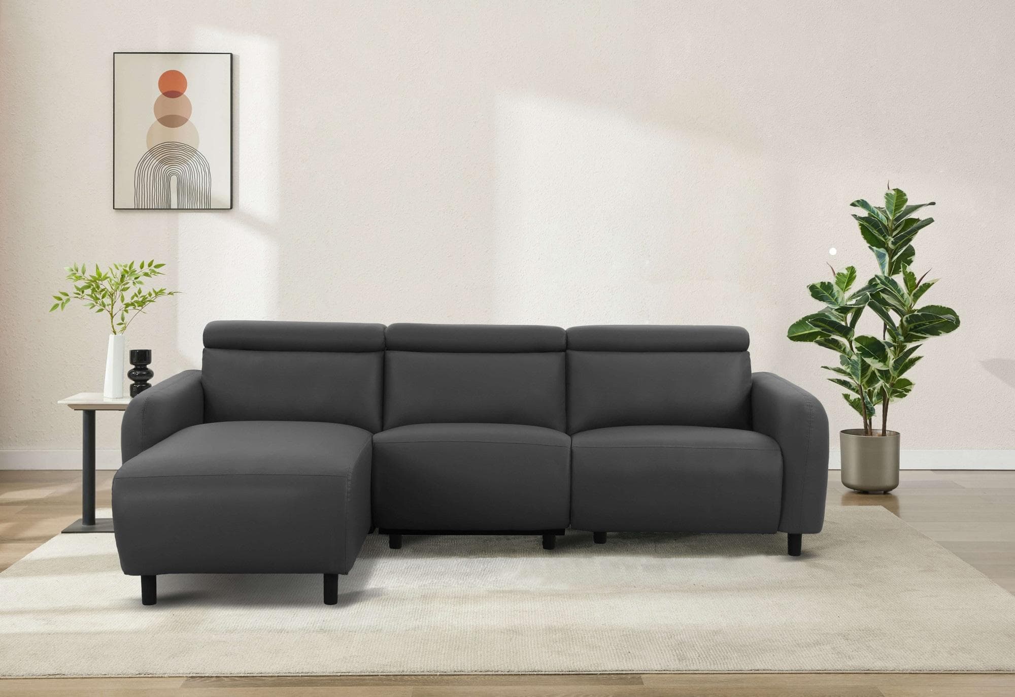 OTTO HOME Ecksofa SKAANE Grau L-Form mit Relaxfunktion