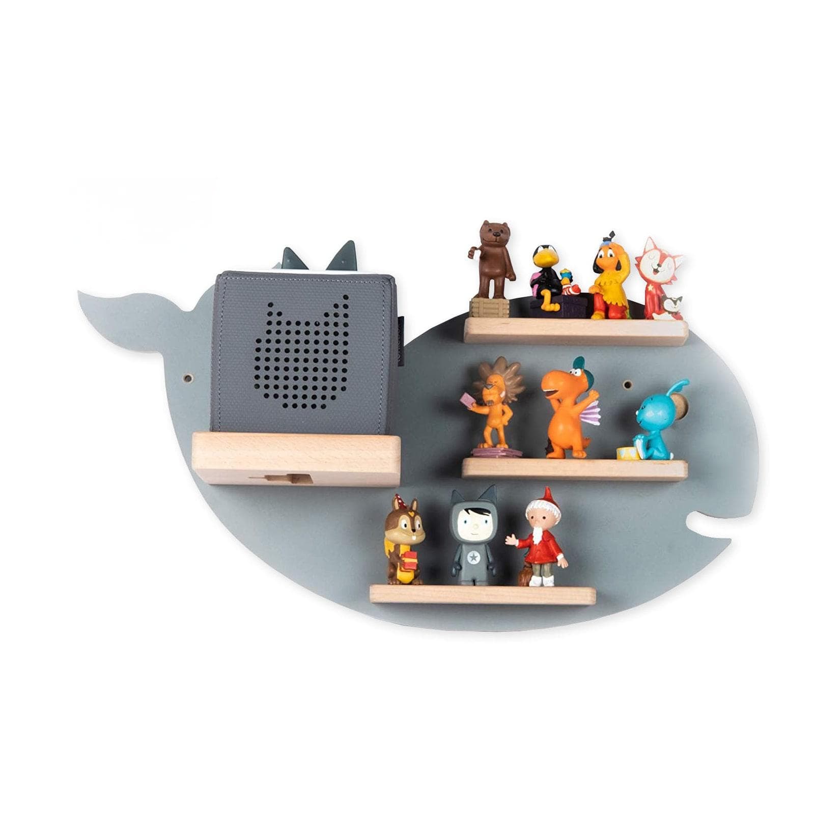 BOARTI Kinderregal Wal hängend für Toniebox und Tonie Figuren