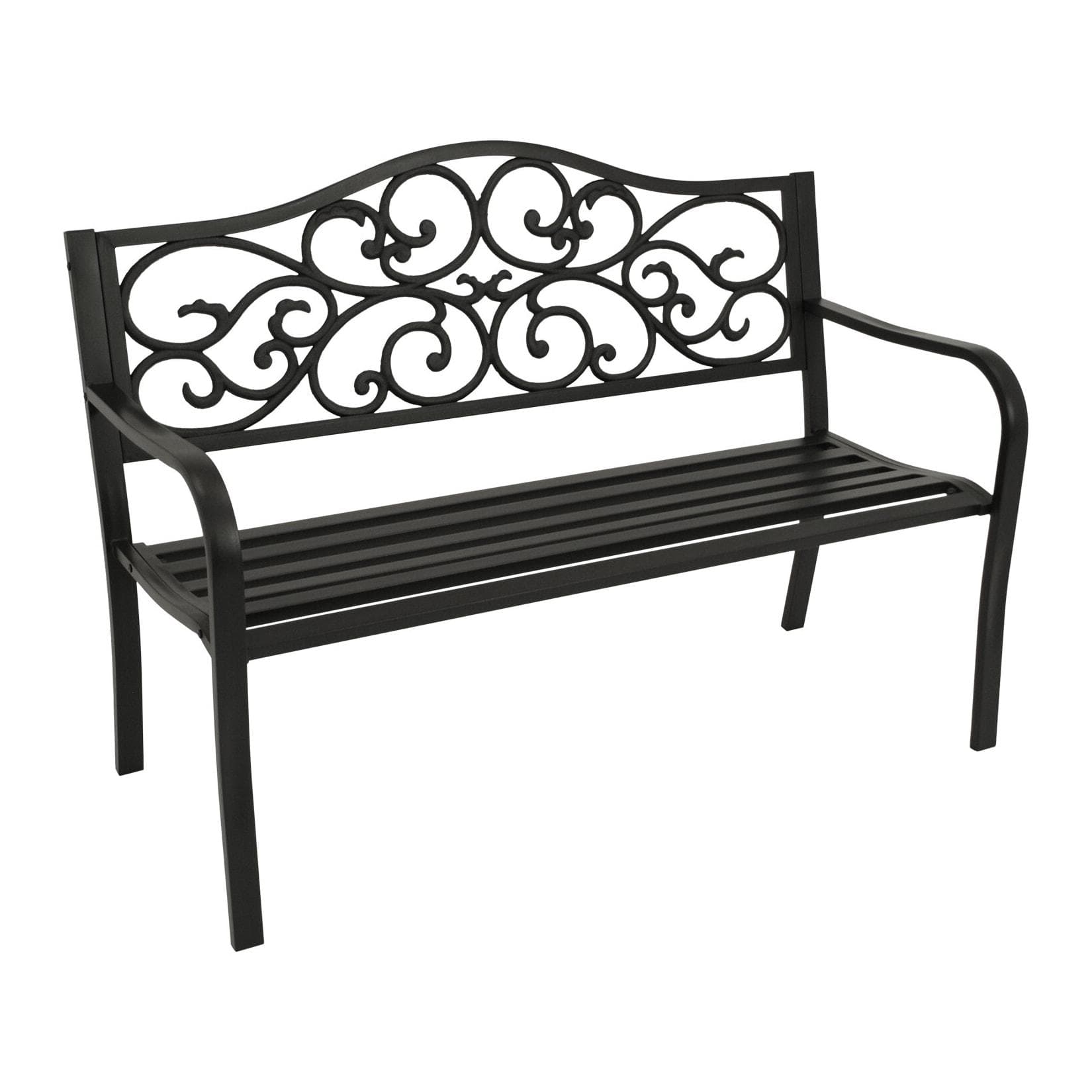 DEGAMO Bank MANCHESTER 2-sitzer Metall schwarz