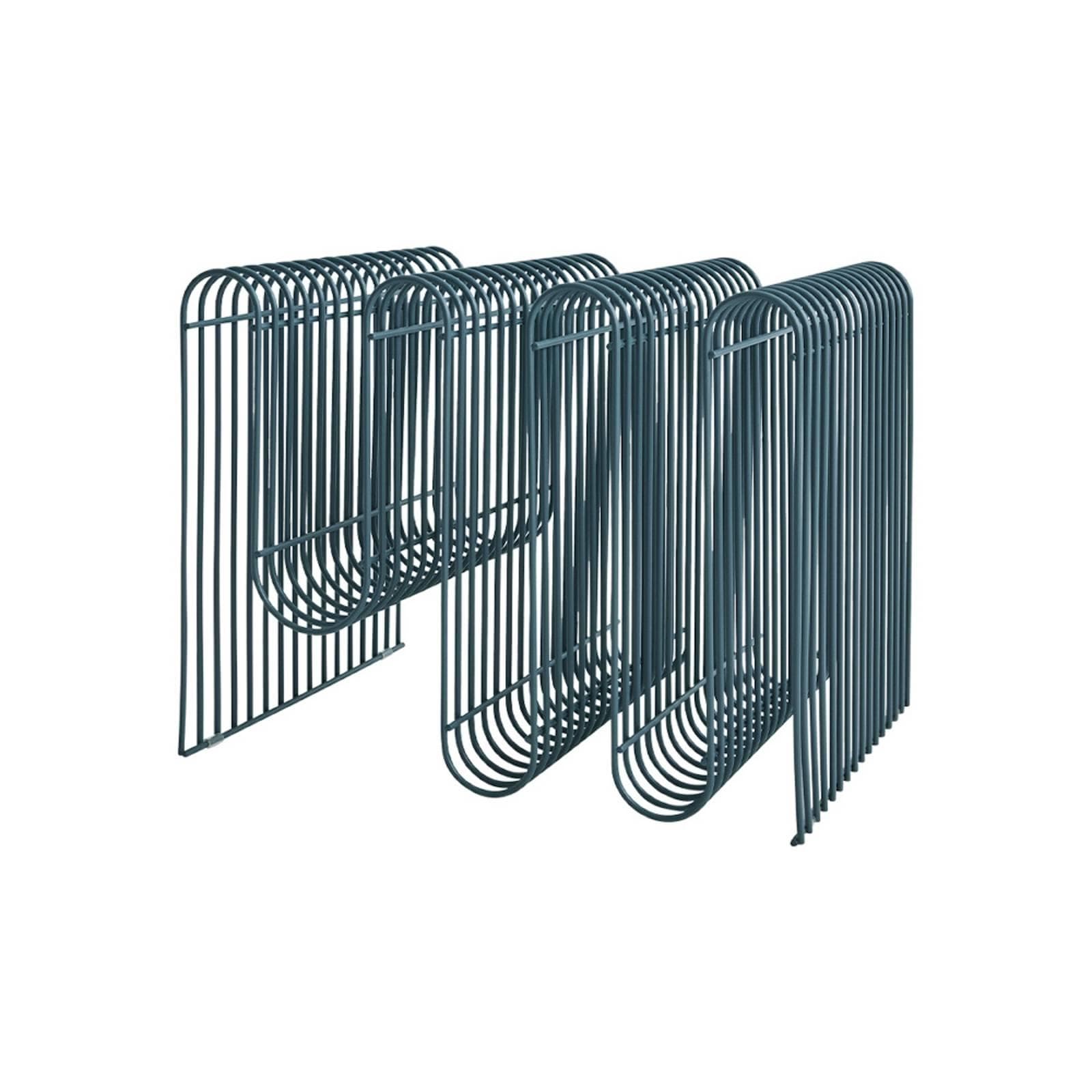 AYTM Magazinhalter Curva Staubblau Metall