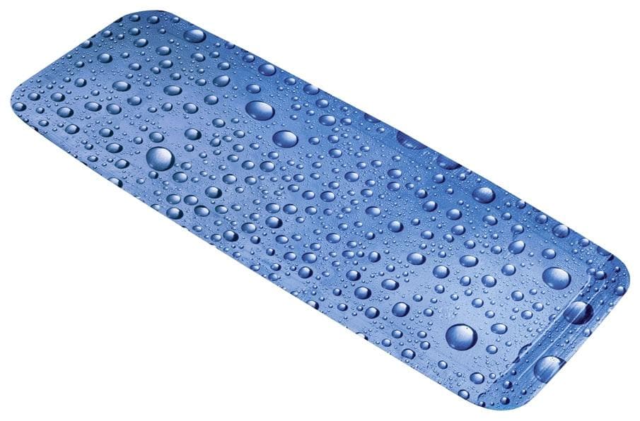 Blaue Wanneneinlage aus Kunststoff im Bubble-Stil