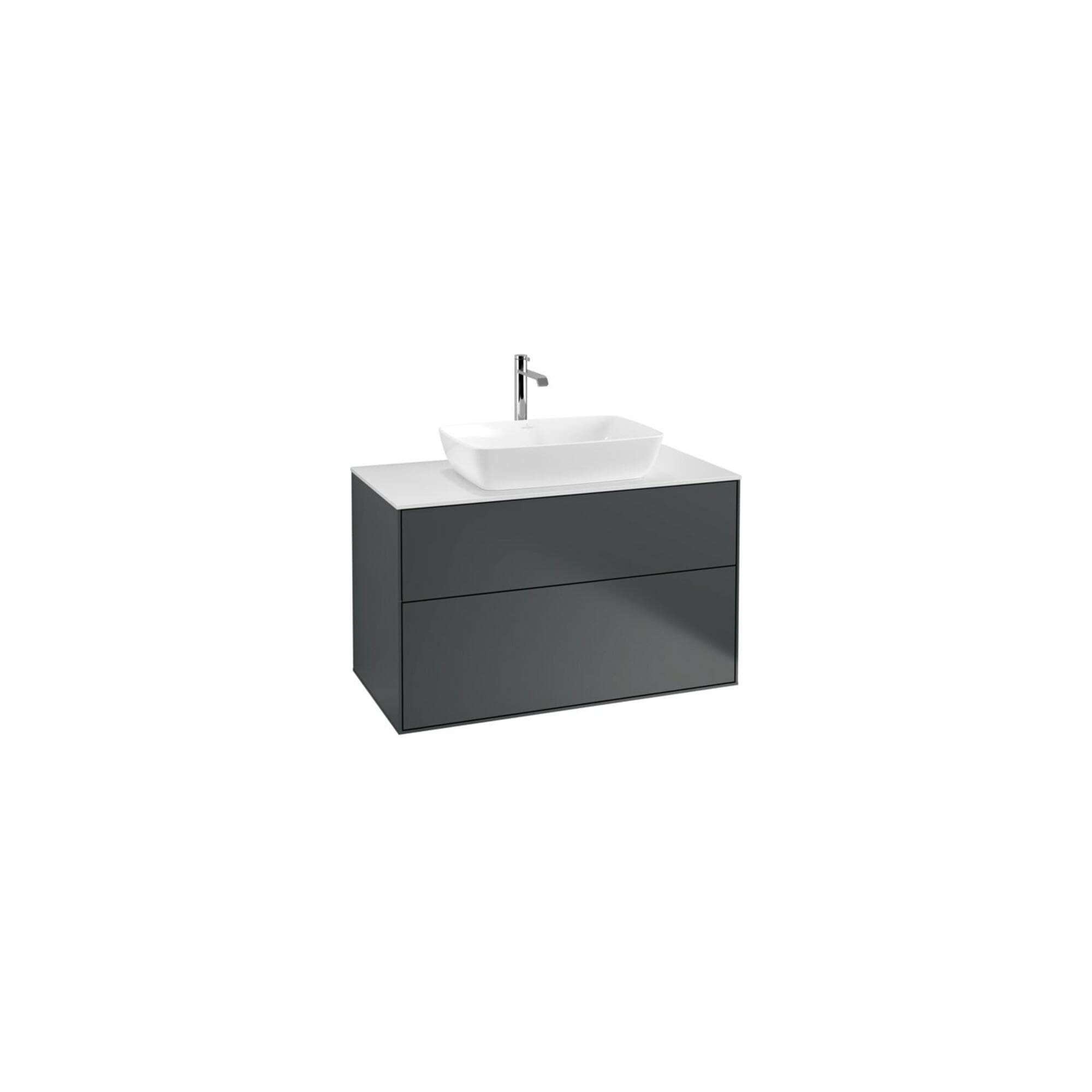 Villeroy und Boch Finion Waschtischunterschrank 100x60,3cm Midnight Blue Matt Lacquer