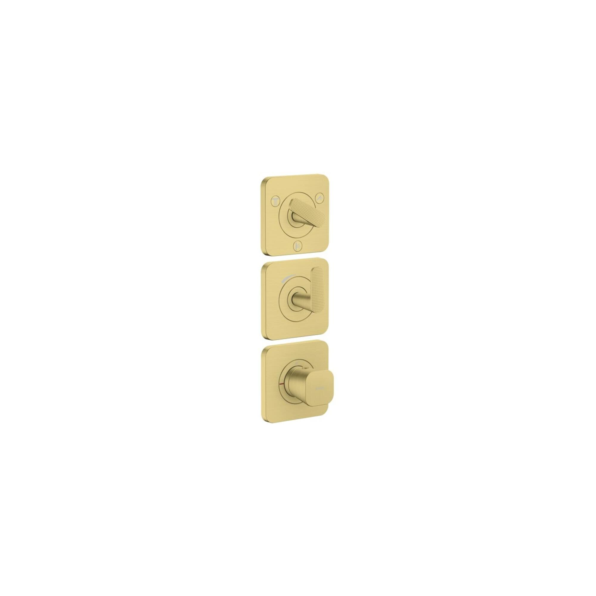 Hansgrohe Axor Citterio C Thermostatmodul 380/120 Brushed Brass Unterputz