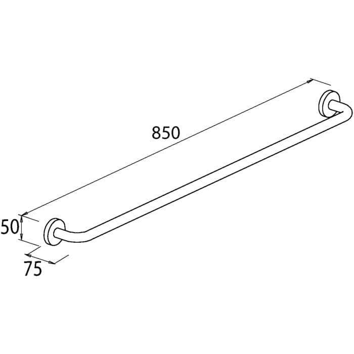 Bravat Varuna Badetuchstange 764810 Chrom