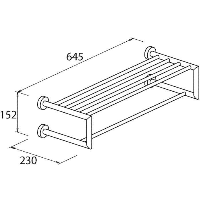 Bravat Varuna Handtuchablage 779110 Chrom