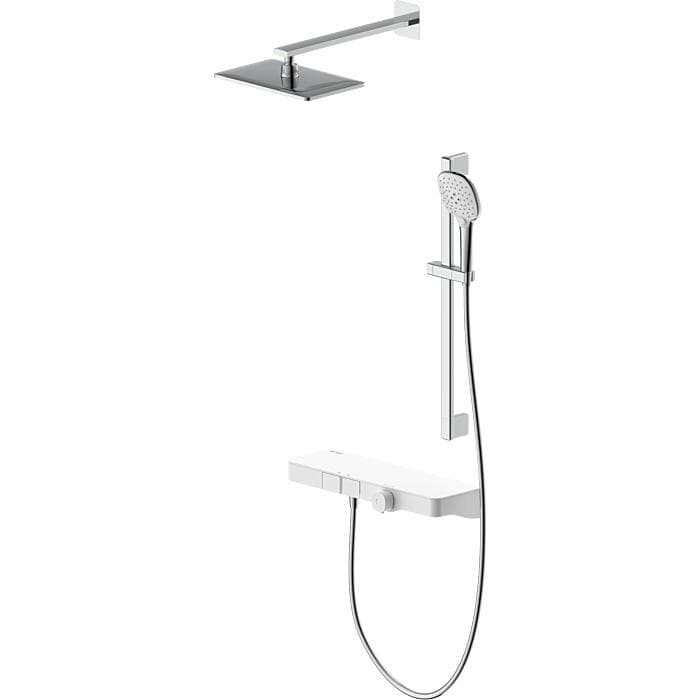 Bravat Vienna Thermostat-Duschsystem 3591532 Kopfbrause und Brausegarnitur Chrom