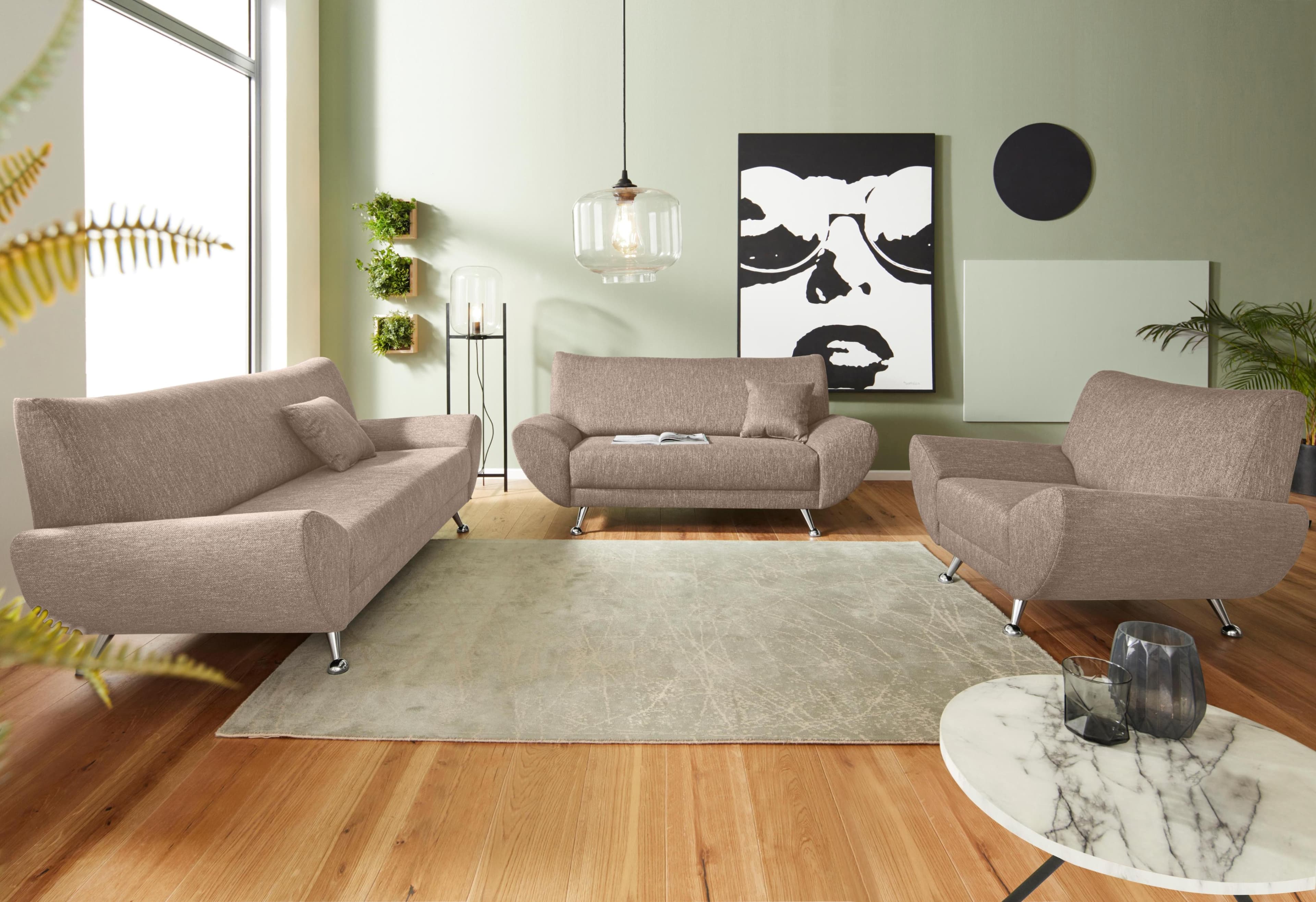 INOSIGN Polstergarnitur Saltare 3-tlg. Beige FSC®-zertifiziert