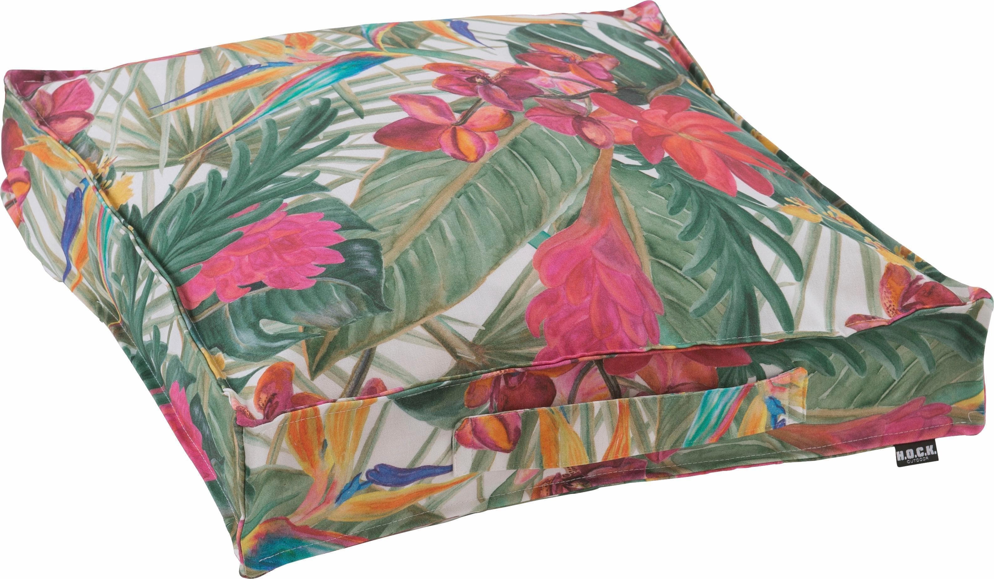 HOCK Sitzkissen Beach Life Bunt Florales Muster