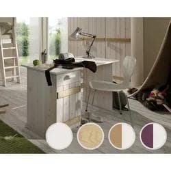 INFANSKIDS Kinderzimmer Schreibtisch Weiß/Flieder