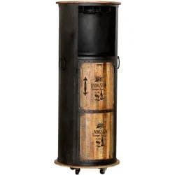 Garden Pleasure Hausbar LUNI Schwarz Massives Mangoholz