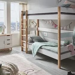 INFANSKIDS »Infanscolor« Kinderzimmer Etagenbett Weiß-Buche