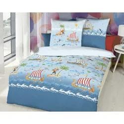 Kaeppel Kinderbettwäsche Wikinger Renforcé: Angenehm Wärmend & Atmungsaktiv