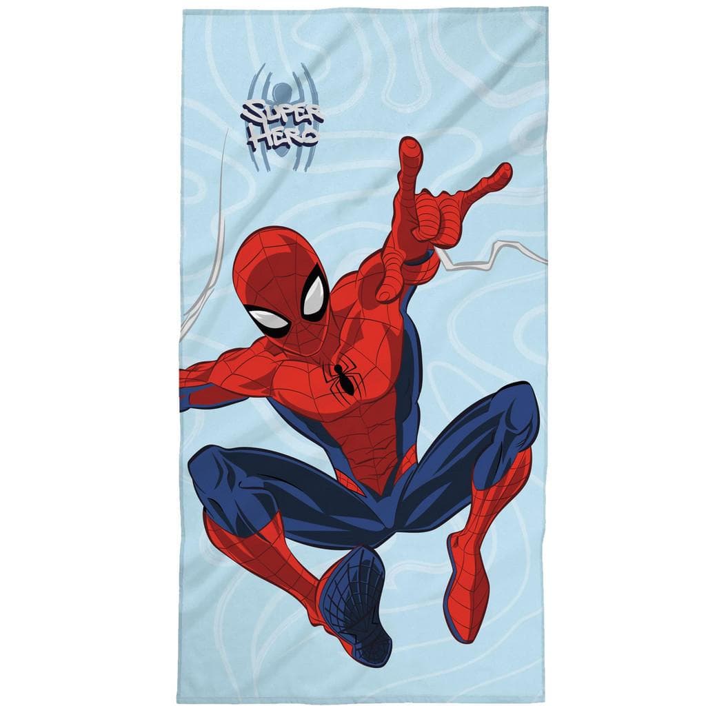 Marvel Duschtuch Spidermann Superhero Hellblau Textil