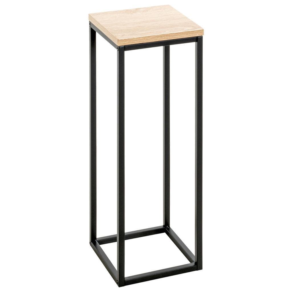 HAKU Blumentisch Eiche Schwarz MDF Metall - Stylischer Beistelltisch