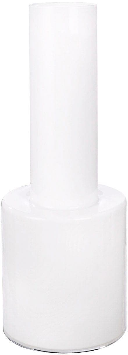 GILDE Bodenvase Lexus Weiß Glas