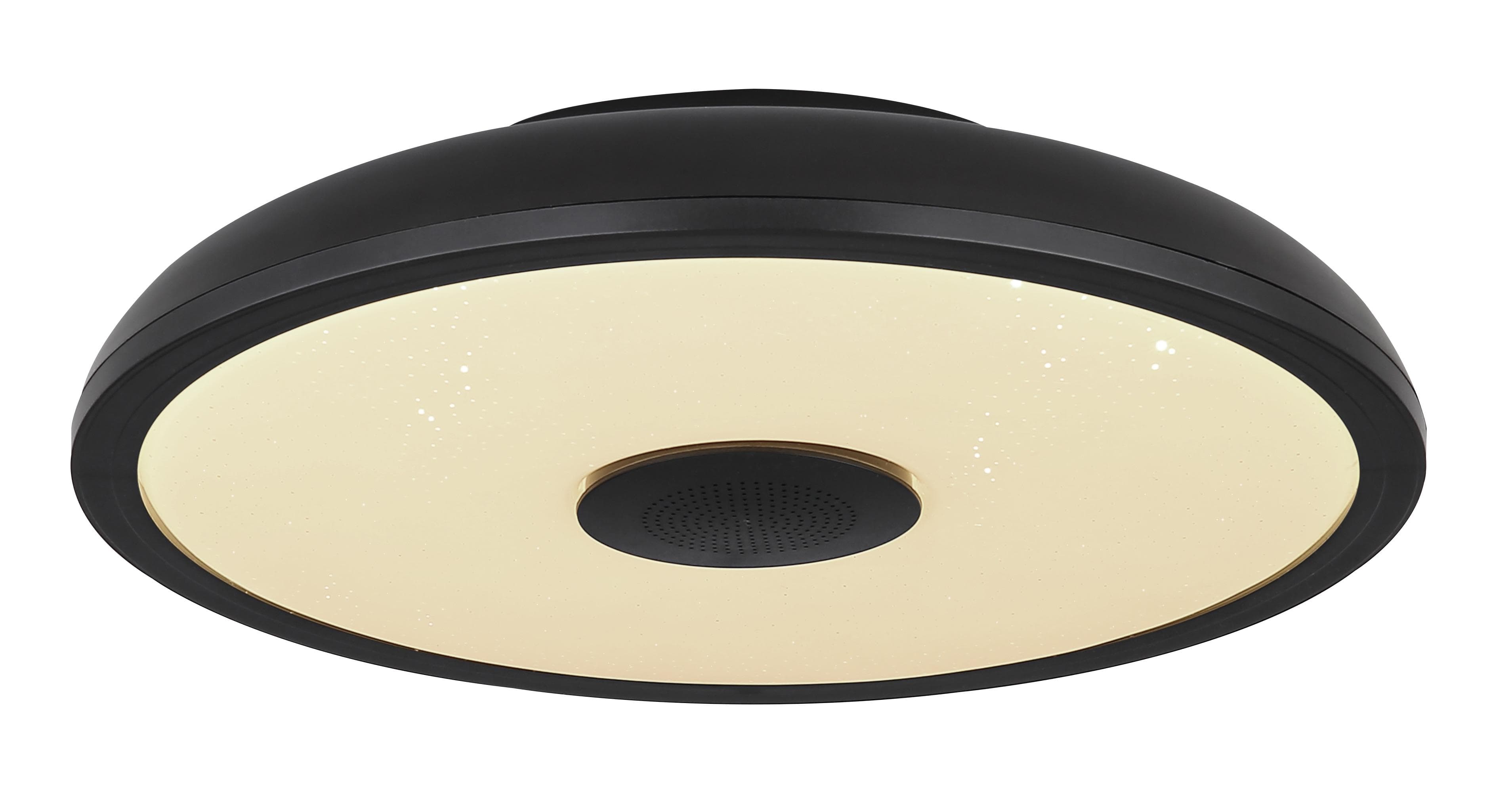 GLOBO LIGHTING LED Deckenleuchte "RAFFY" Schwarz RGB Bluetooth