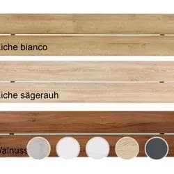 Hasena Factory-Chic Kopfteil Nuetta 160 cm Anthrazit Massivholz