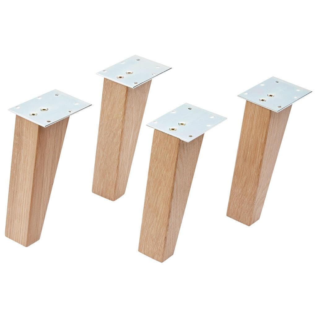 Holzfüße für Möbel - Set von 4