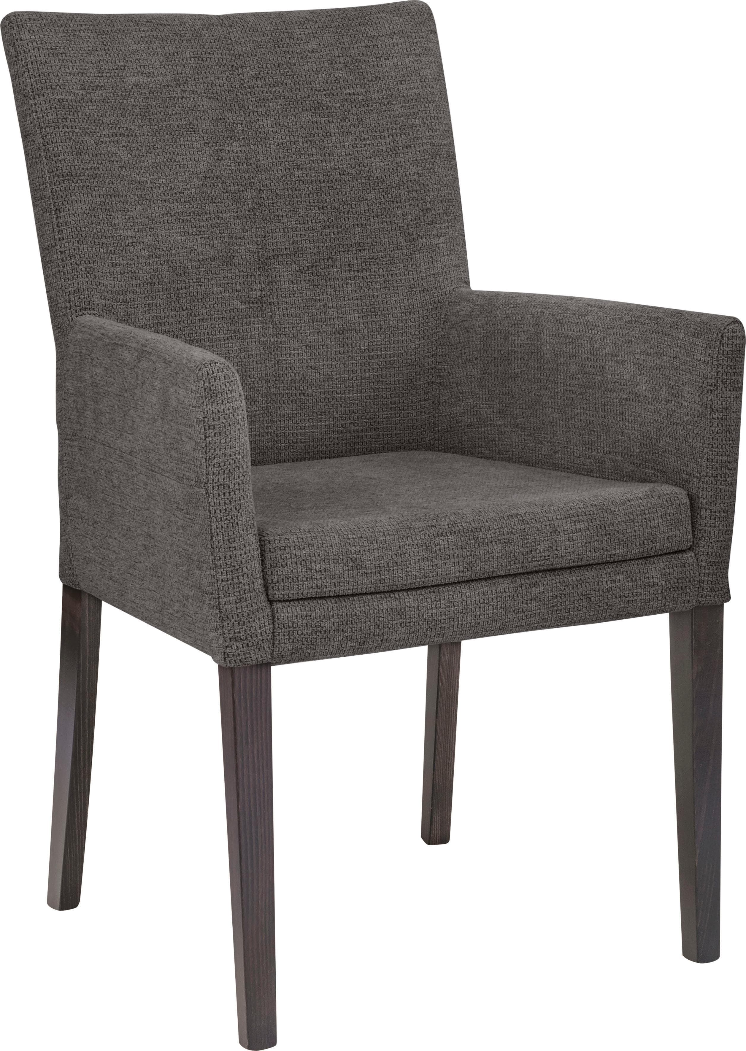 Home Affaire Armlehnstuhl Aspen Grau Braun Massivholz