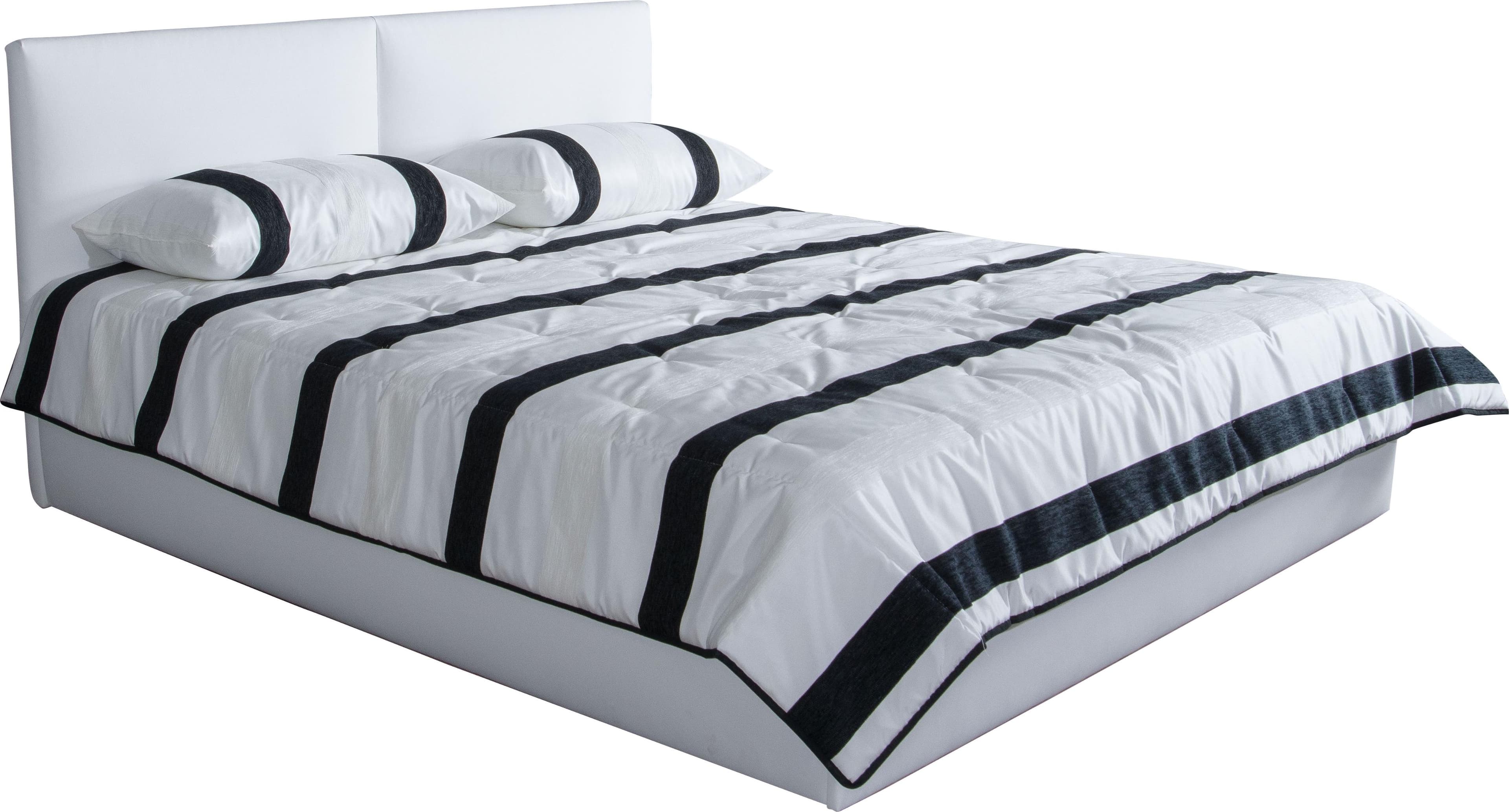 Westfalia Schlafkomfort Polsterbett Oslo 200x200 cm Kunstleder Weiß