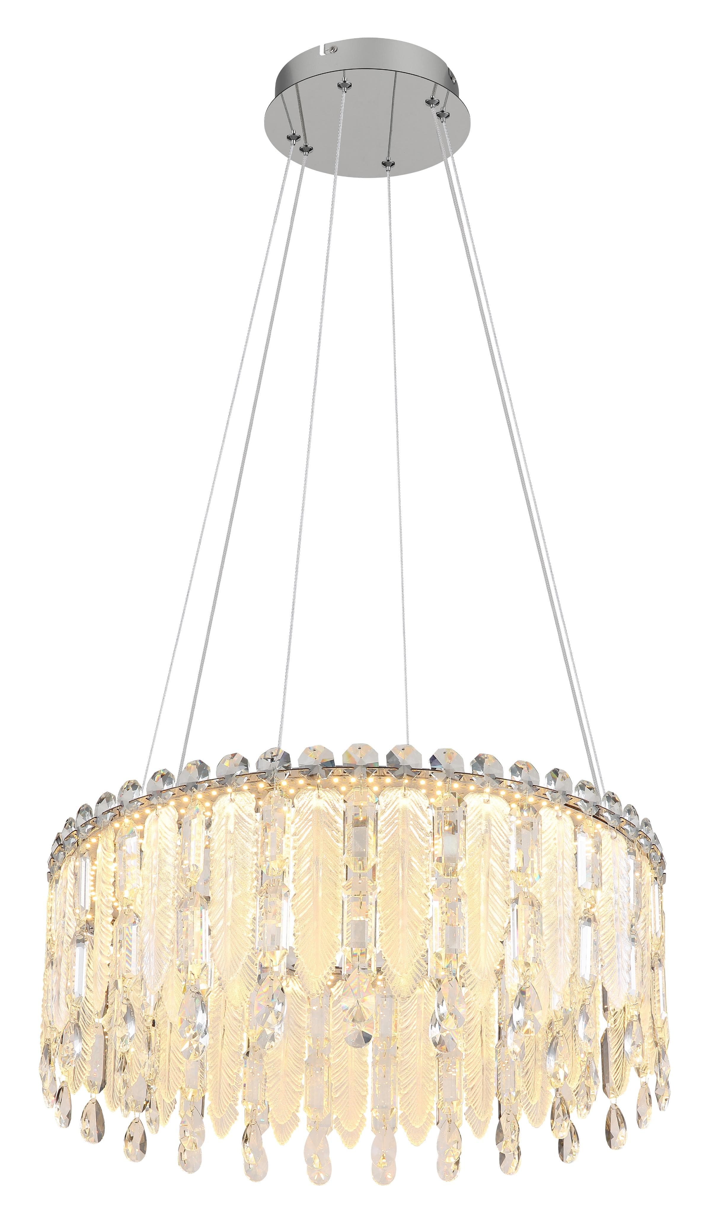 GLOBO LIGHTING Hängeleuchte KLUNKA Verchromt LED Dimmbar