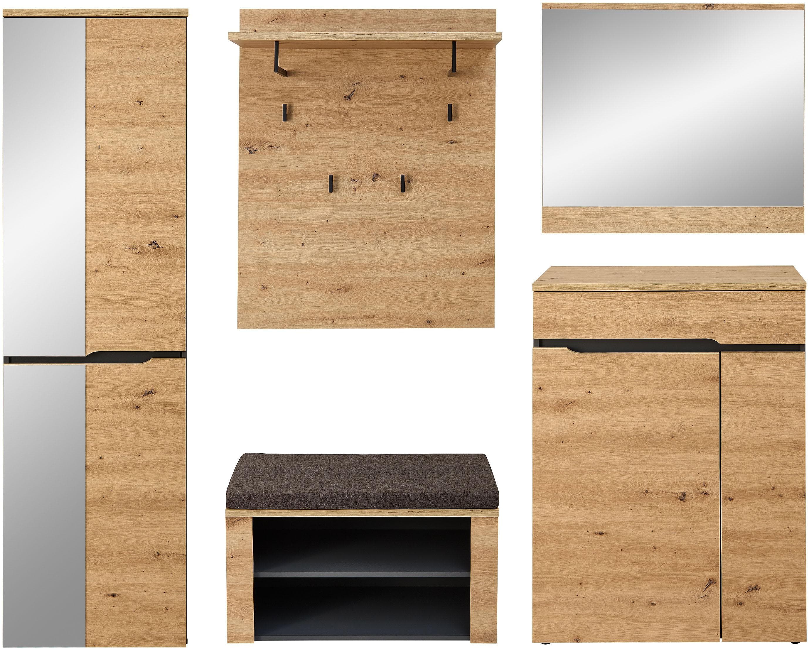 OTTO HOME Bergen Garderobenset Artisan Eiche Graphit