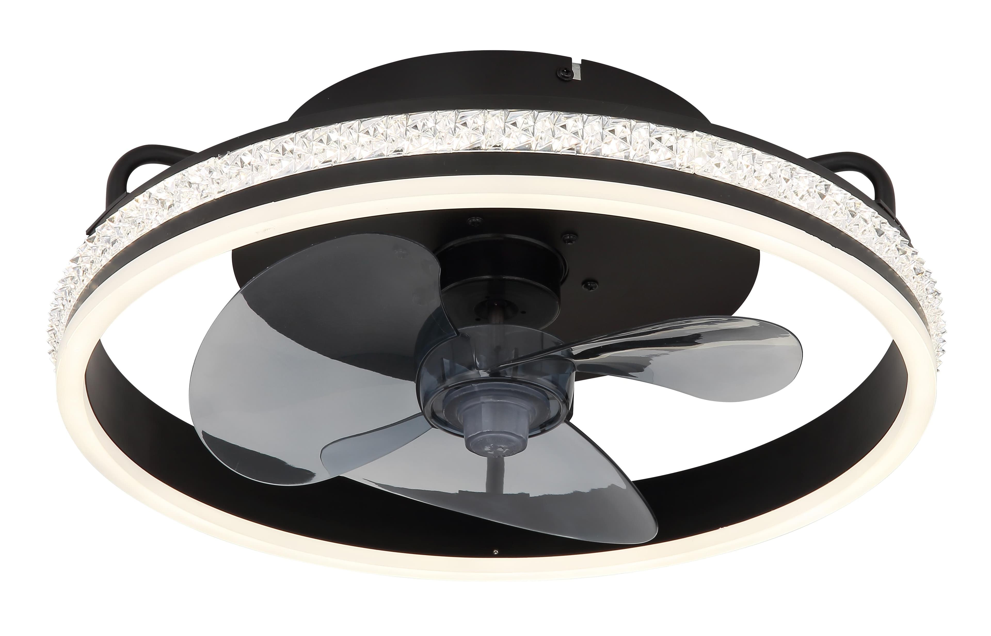 GLOBO LIGHTING Deckenleuchte CATALEYA Schwarz Deckenventilator