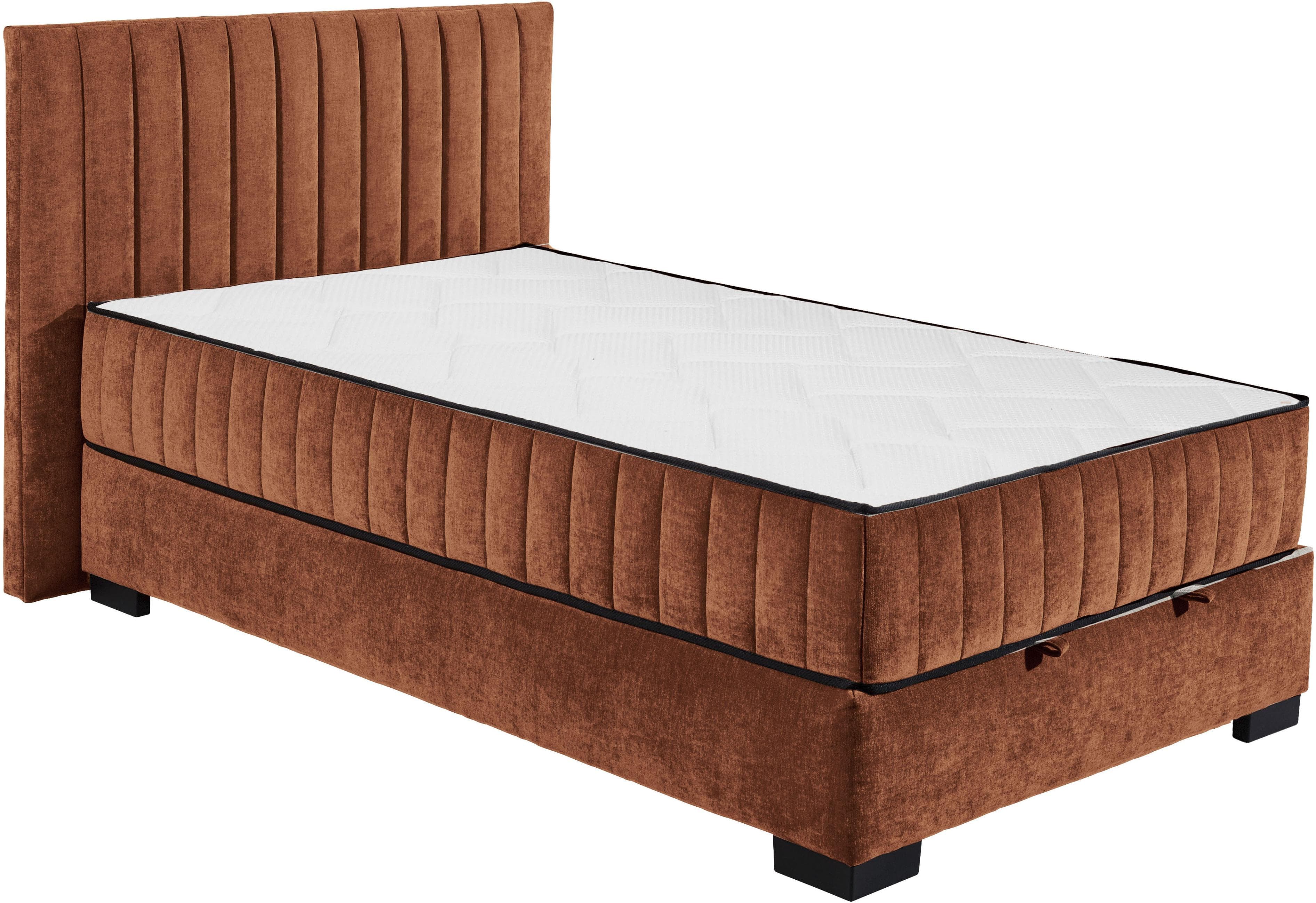 ED EXCITING DESIGN Boxbett Nagol, mit Bettkasten, mit Wendematratze, erhältlich in verschiedenen Breiten