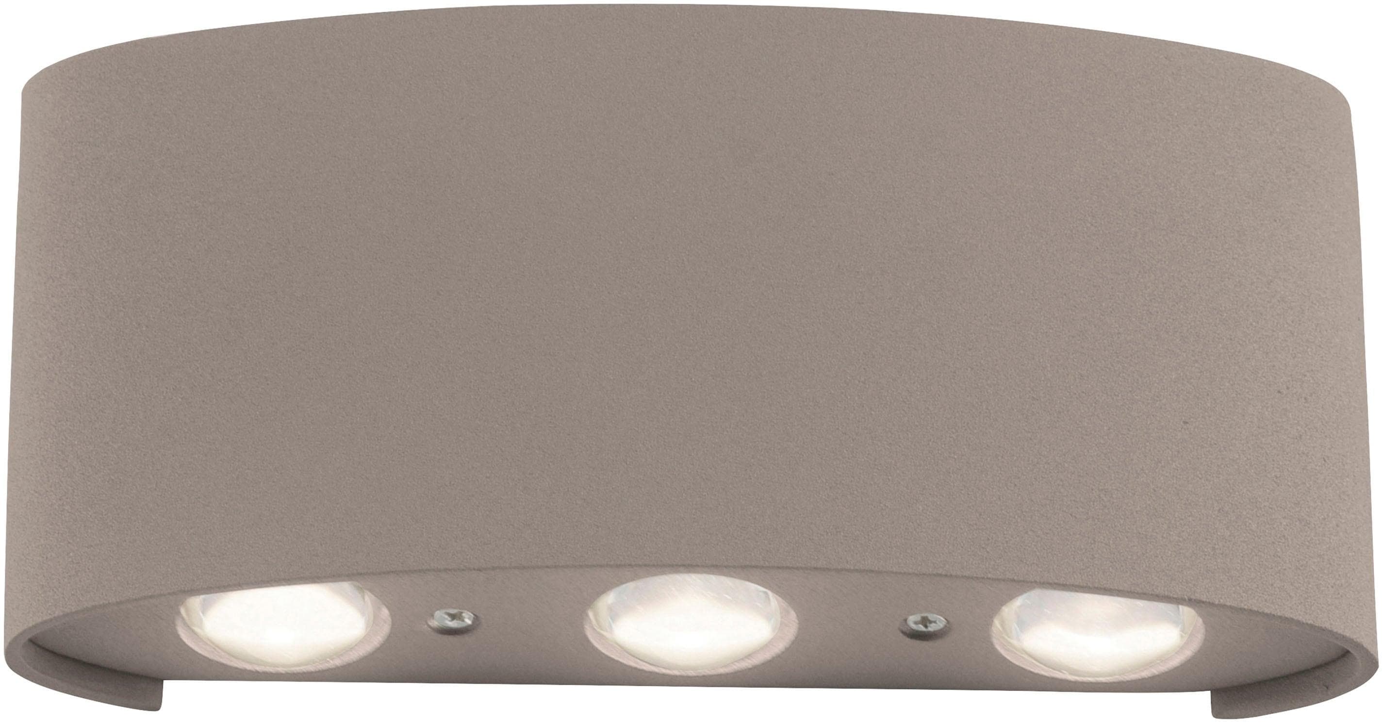 Paul Neuhaus LED-Außenwandlampe Carlo 17 cm Sandfarben